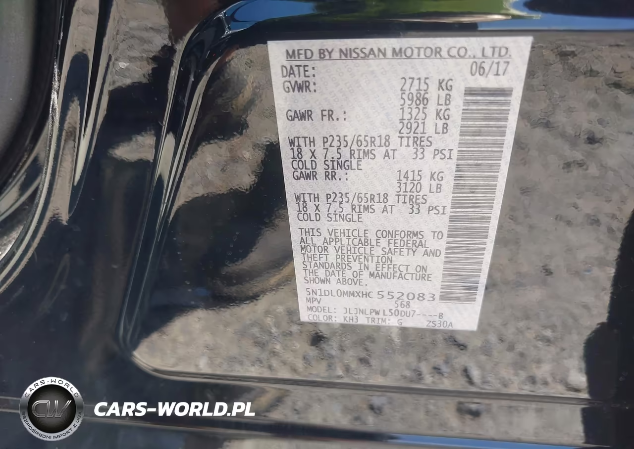 2017 Infiniti Qx60 VIN:5N1DL0MMXHC552083 - 9