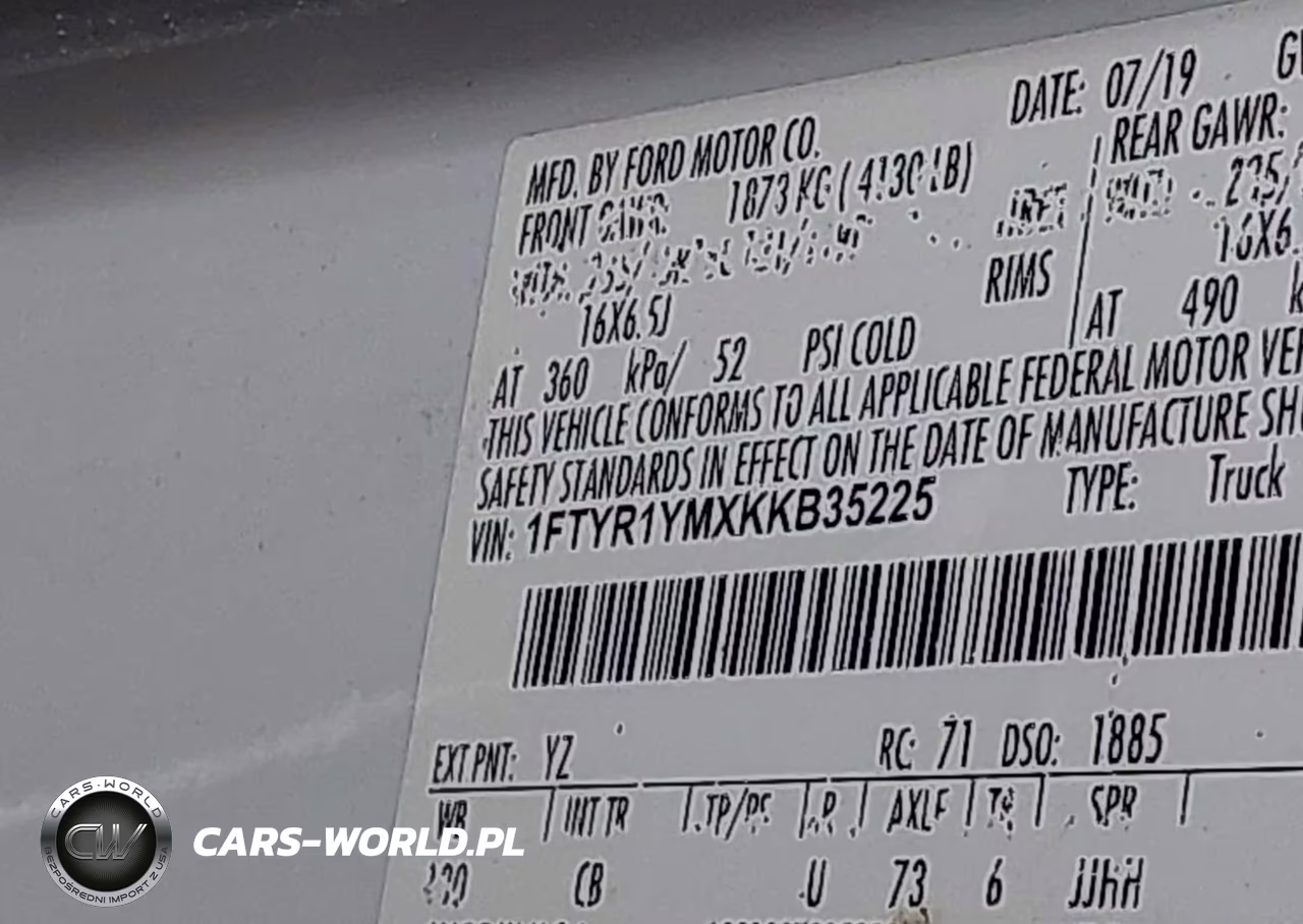2019 Ford Transit-250 VIN:1FTYR1YMXKKB35225 - 9