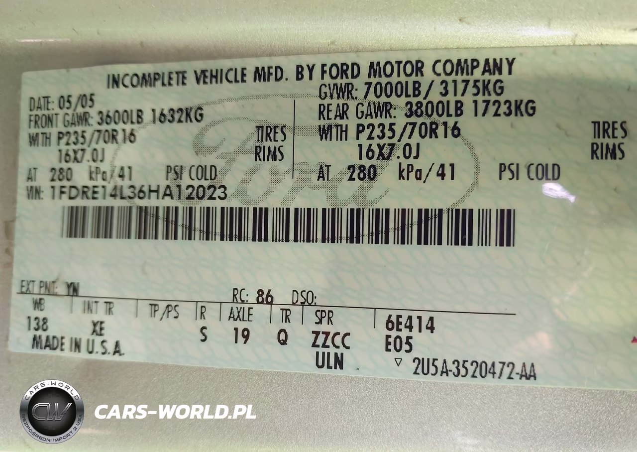 2006 Ford E-150 Commercial-Recreational VIN:1FDRE14L36HA12023 - 9