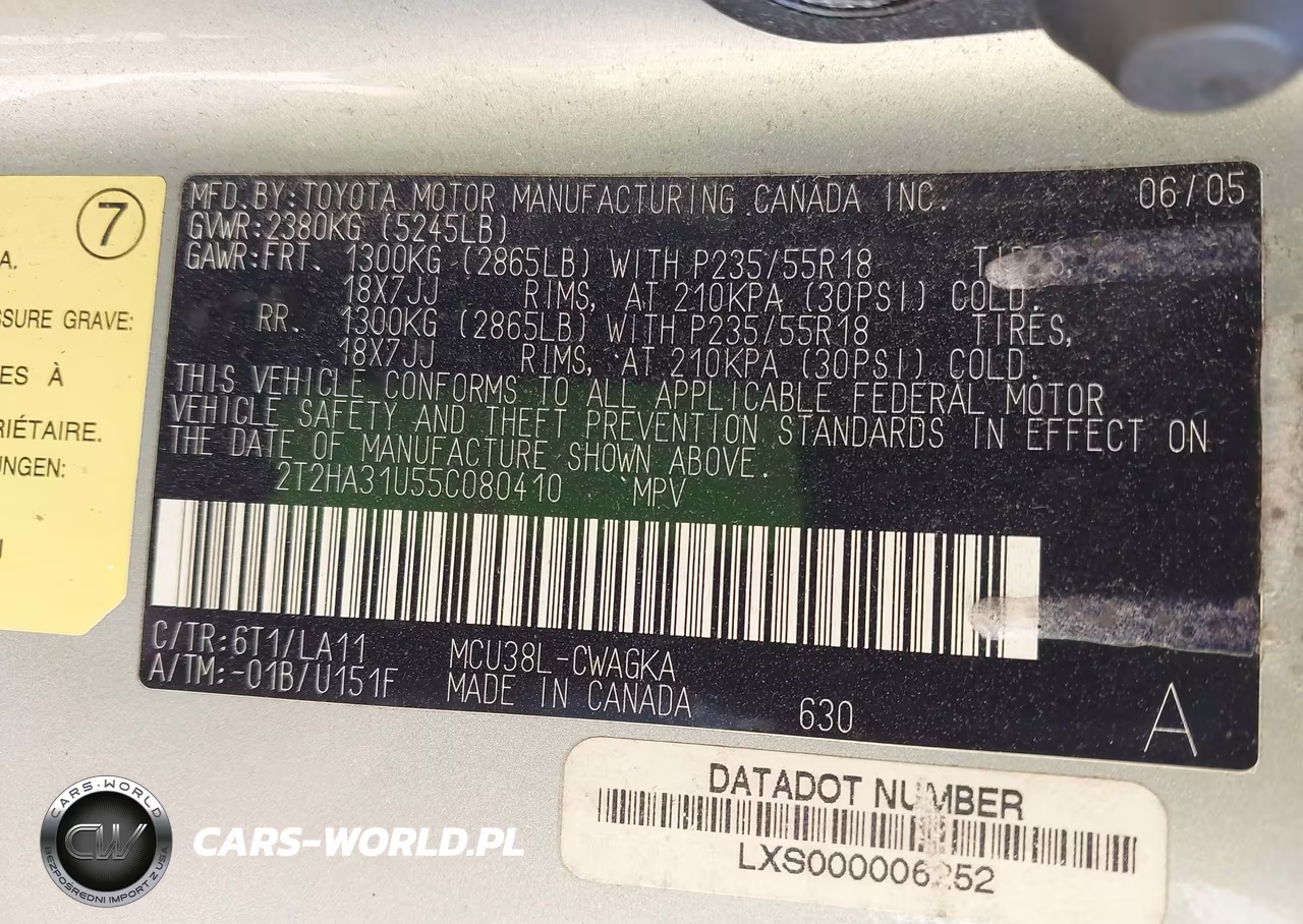 2005 Lexus Rx 330 VIN:2T2HA31U55C080410 - 9