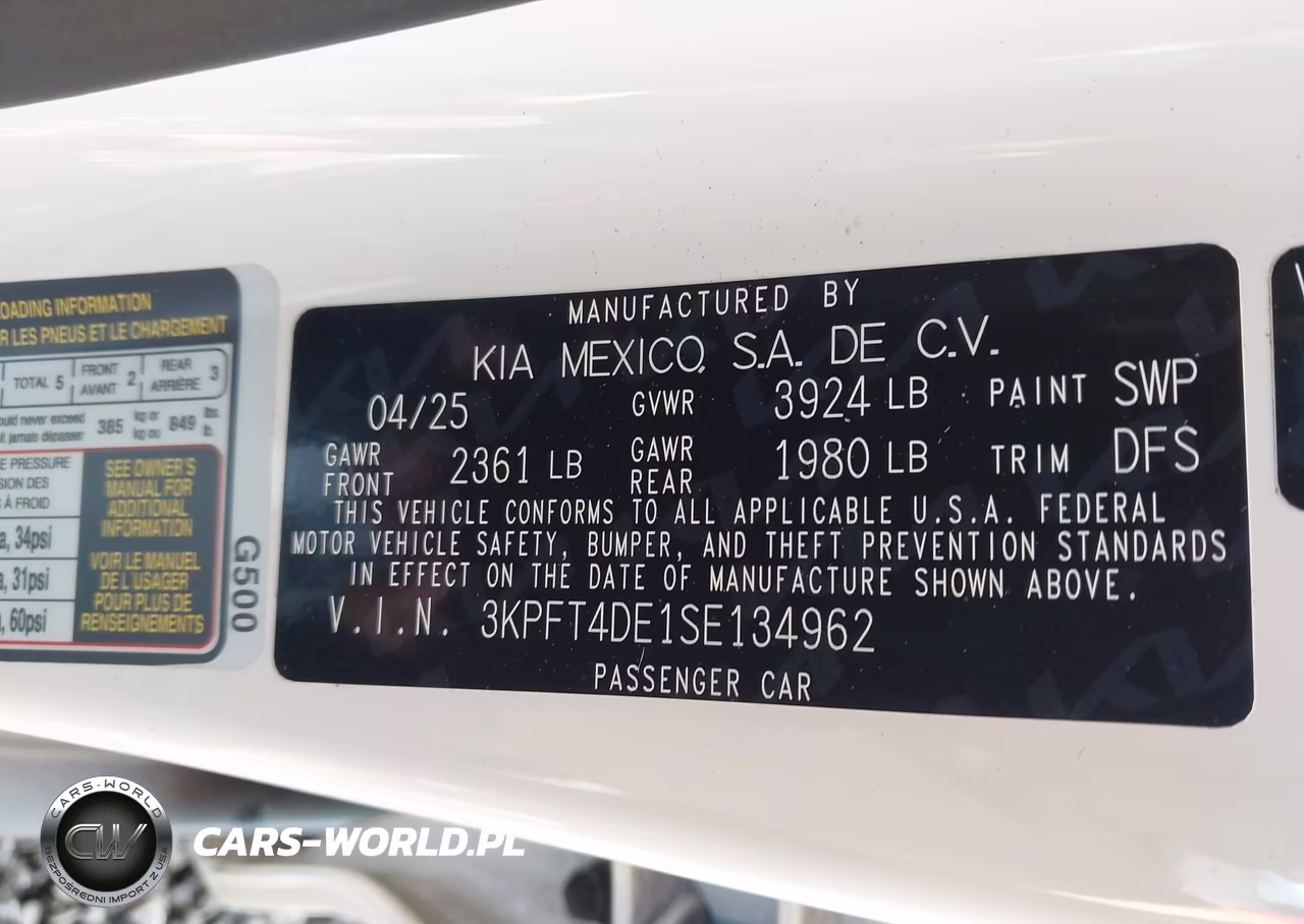 2025 Kia K4 Lxs VIN:3KPFT4DE1SE134962 - 9