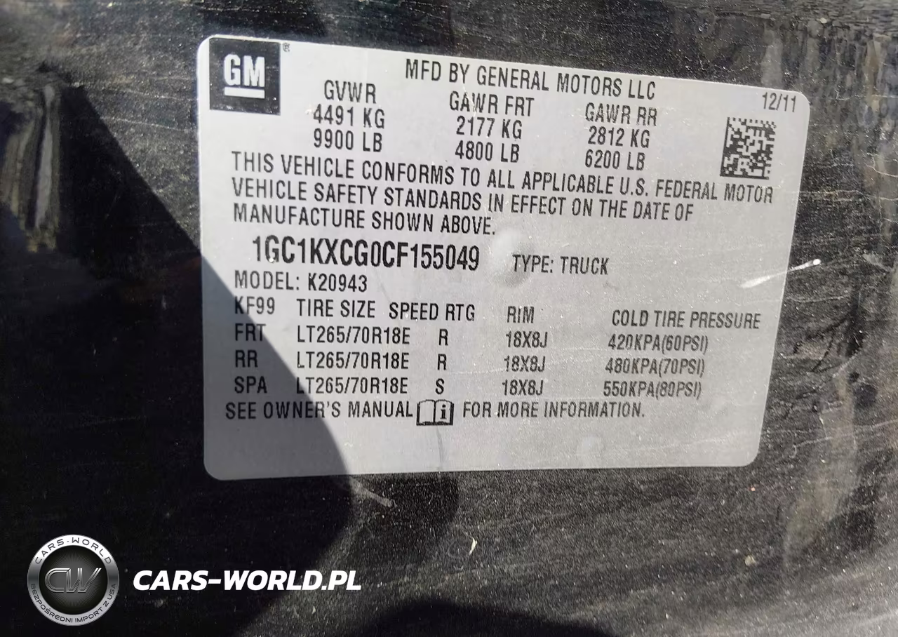 2012 Chevrolet Silverado 2500Hd Lt VIN:1GC1KXCG0CF155049 - 9