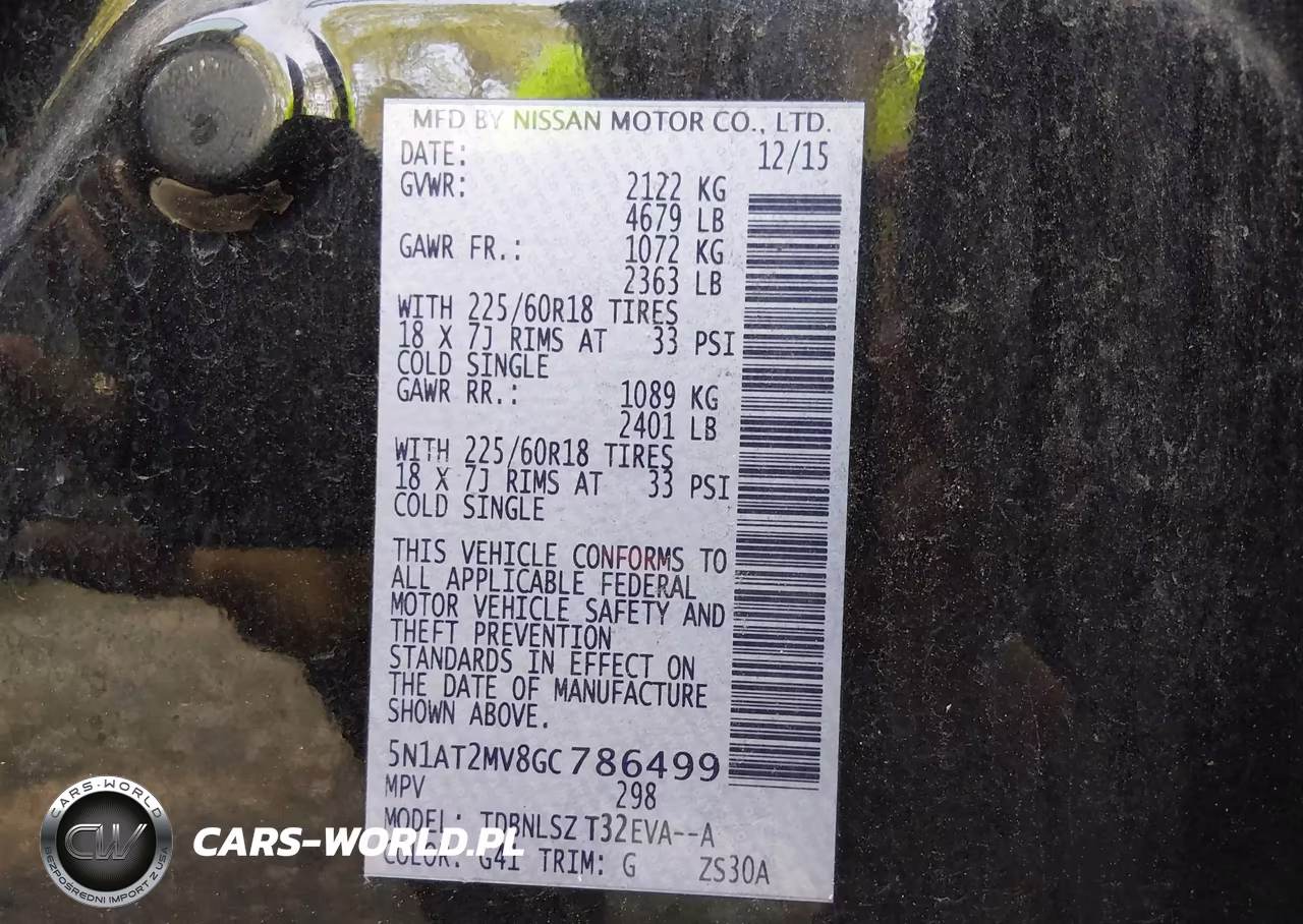2016 Nissan Rogue Sl VIN:5N1AT2MV8GC786499 - 9