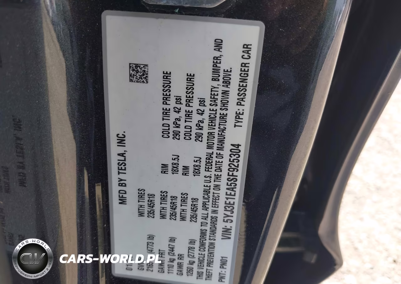 2025 Tesla Model 3 Long Range Rear-Wheel Drive-Standard Rear-Wheel Drive VIN:5YJ3E1EA5SF925304 - 9