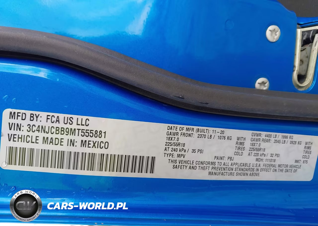 2021 Jeep Compass Altitude Fwd VIN:3C4NJCBB9MT555881 - 9