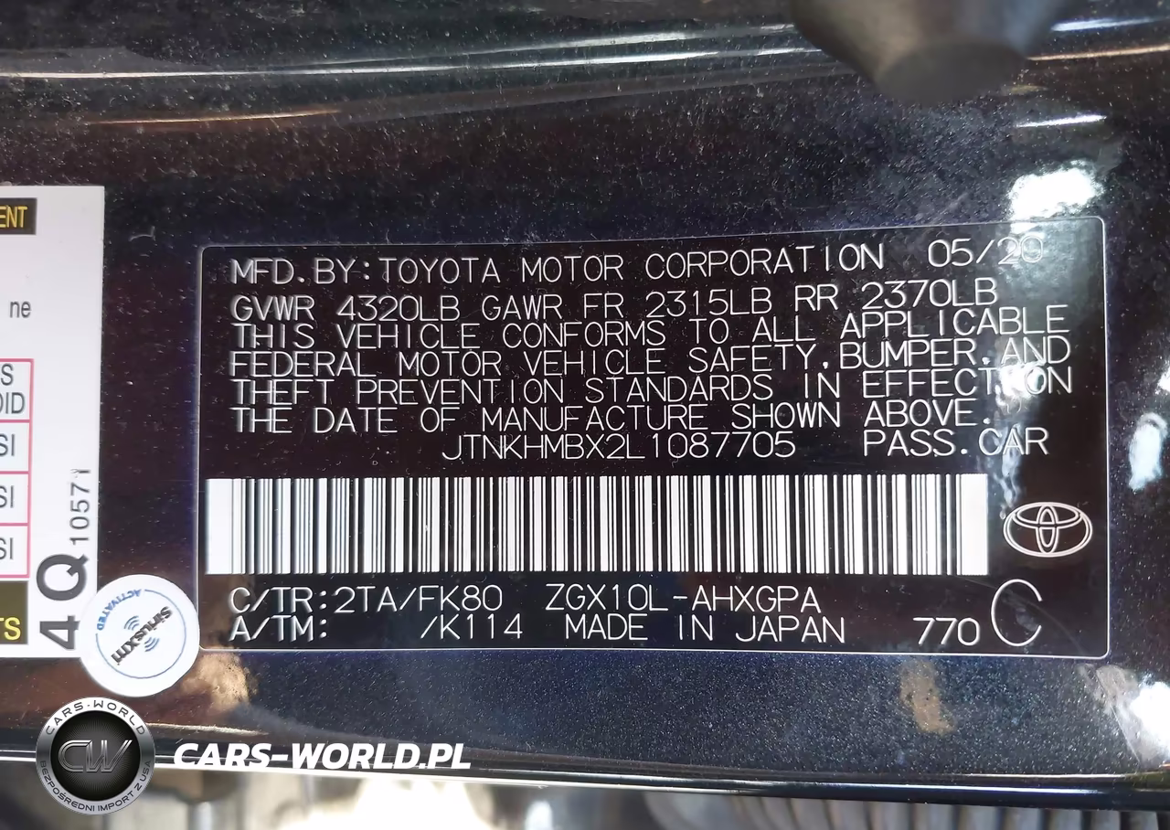 2020 Toyota C-Hr Xle VIN:JTNKHMBX2L1087705 - 9