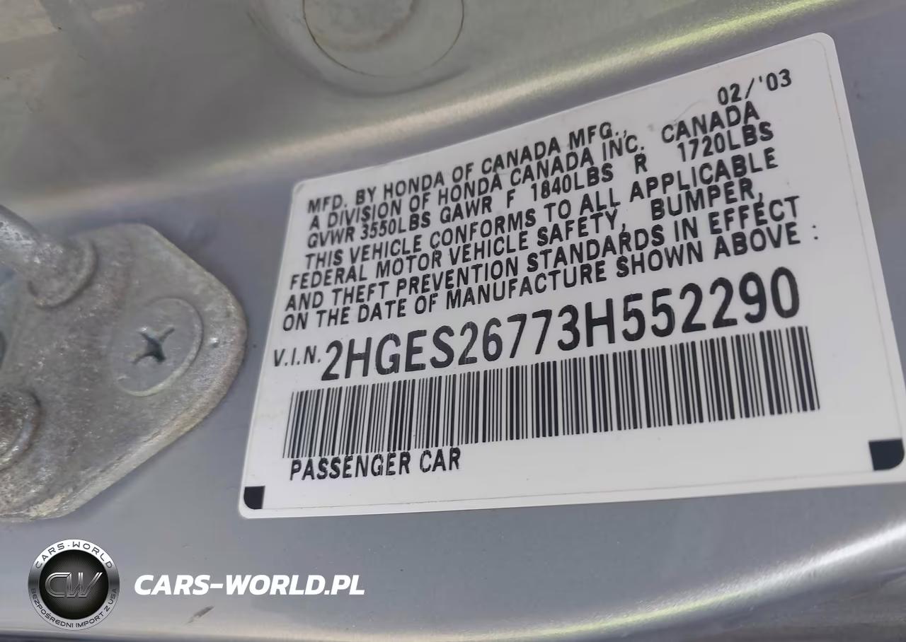 2003 Honda Civic Ex VIN:2HGES26773H552290 - 9