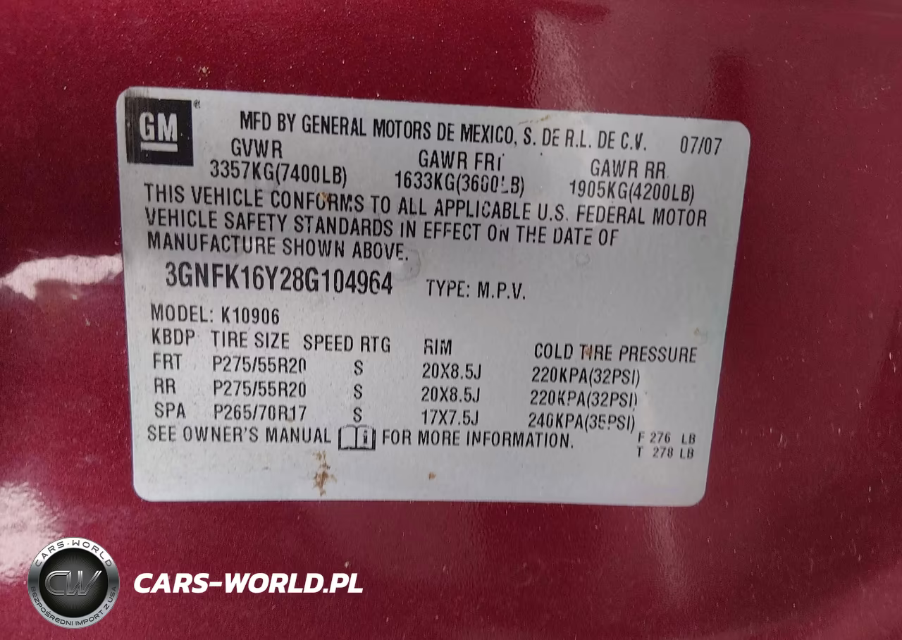 2008 Chevrolet Suburban 1500 Ltz VIN:3GNFK16Y28G104964 - 9