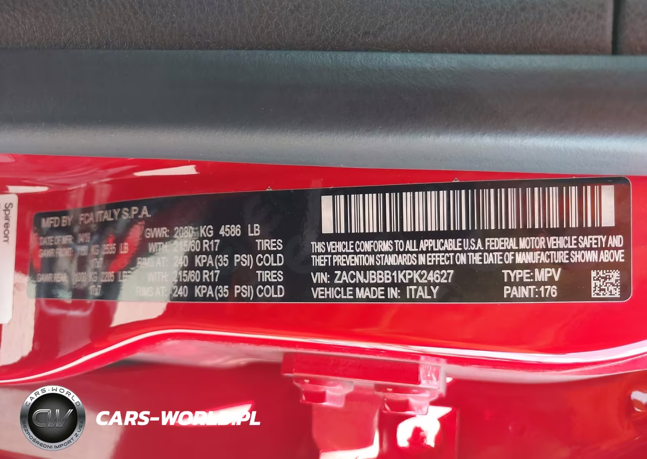 2019 Jeep Renegade Altitude 4X4 VIN:ZACNJBBB1KPK24627 - 9