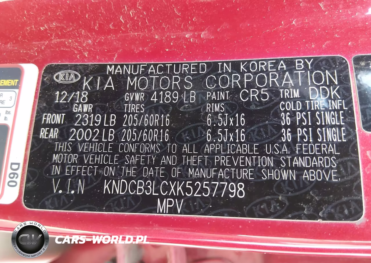 2019 Kia Niro Lx VIN:KNDCB3LCXK5257798 - 9