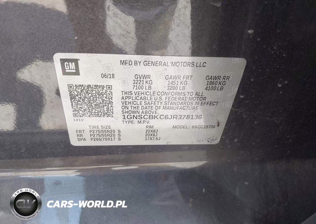 2018 Chevrolet Tahoe Lt VIN:1GNSCBKC6JR378136 - 9