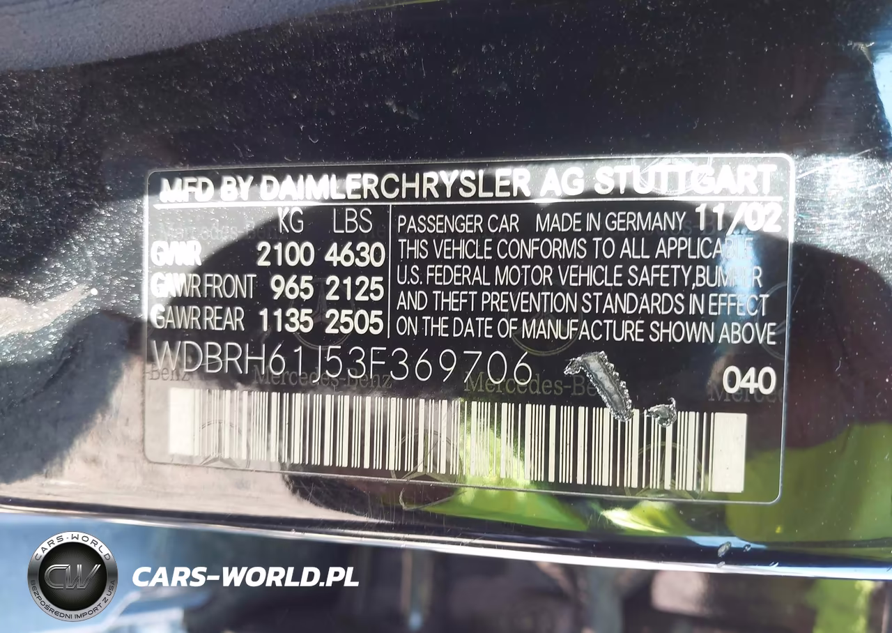 2003 Mercedes-Benz C 240 Sportwagon VIN:WDBRH61J53F369706 - 9