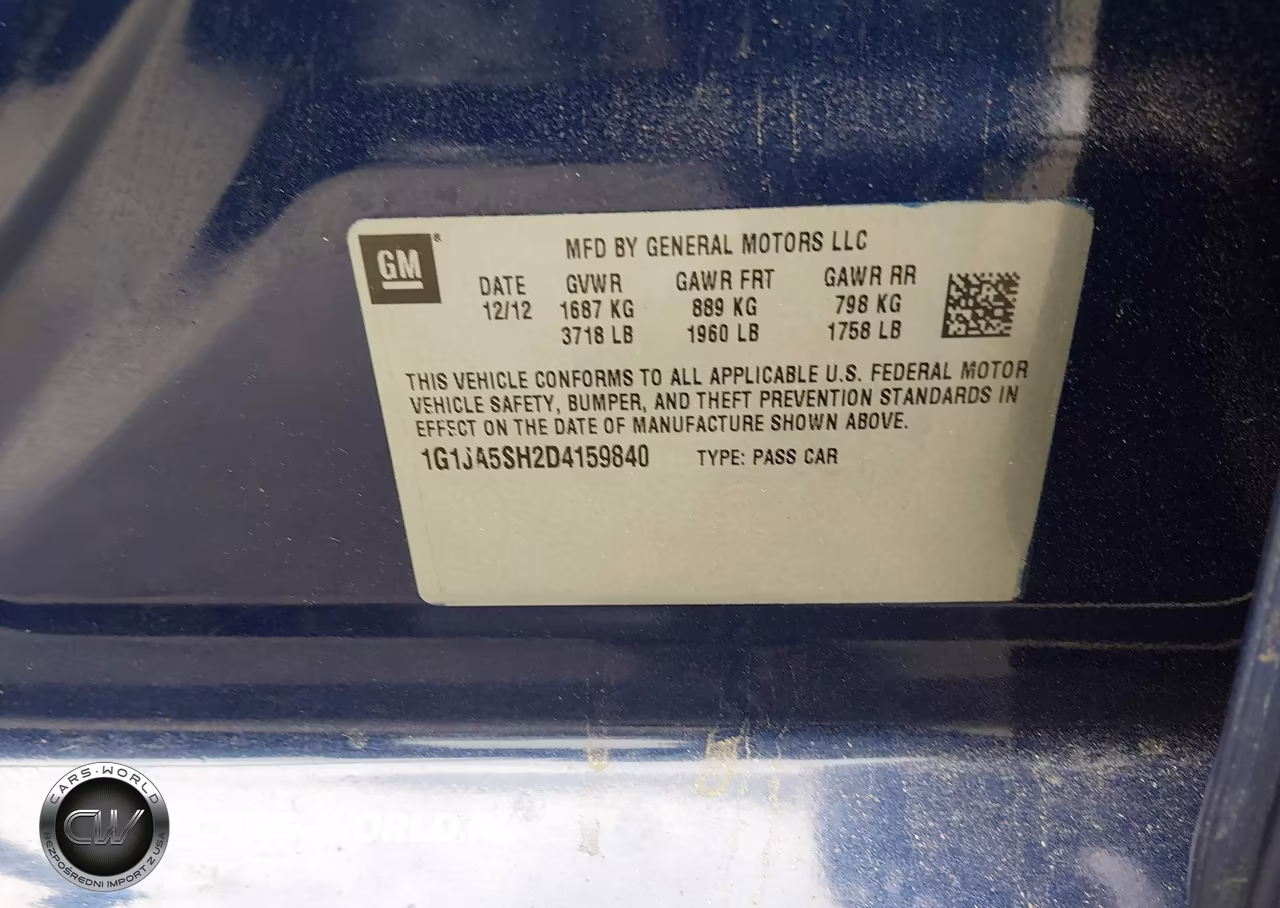 2013 Chevrolet Sonic Ls Auto VIN:1G1JA5SH2D4159840 - 9