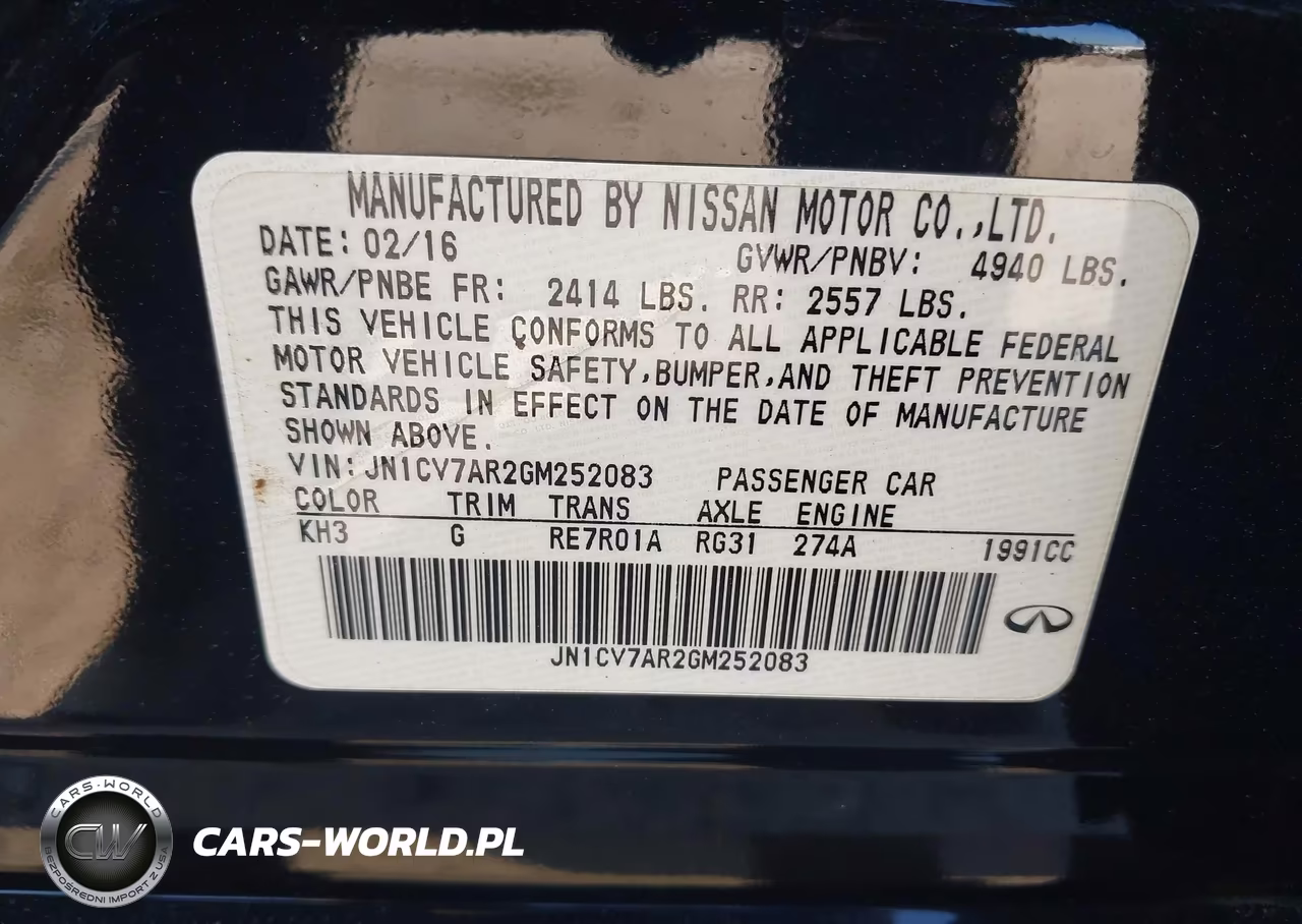 2016 Infiniti Q50 2.0T Premium VIN:JN1CV7AR2GM252083 - 9