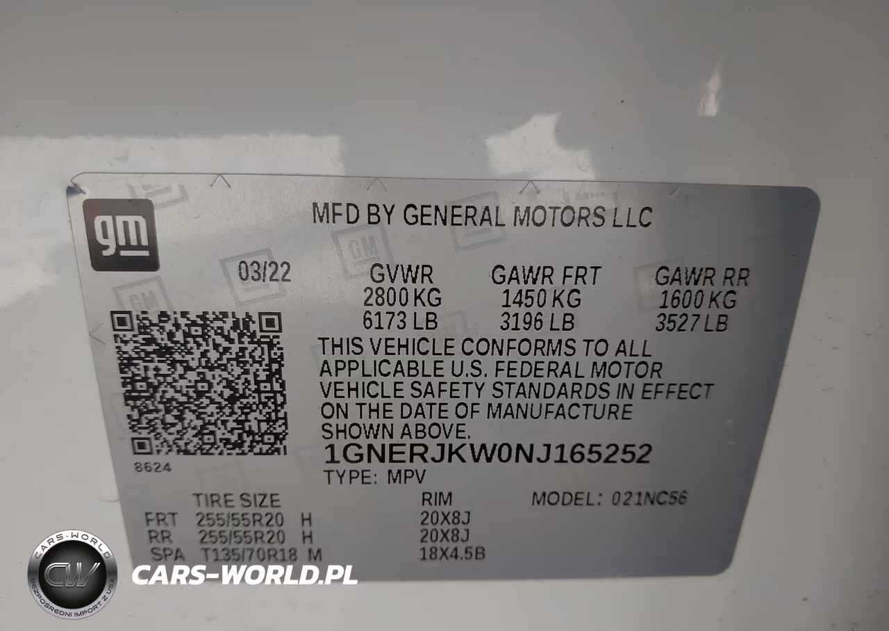 2022 Chevrolet Traverse Fwd Rs VIN:1GNERJKW0NJ165252 - 9