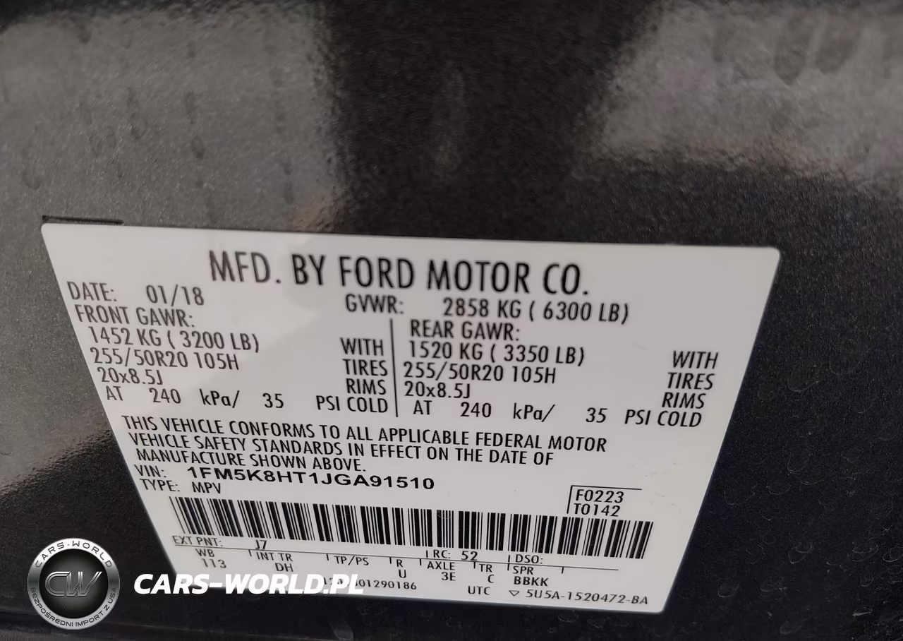 2018 Ford Explorer Platinum VIN:1FM5K8HT1JGA91510 - 9