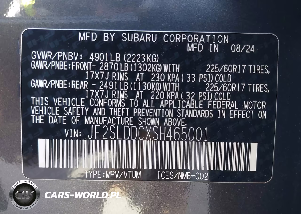 2025 Subaru Forester Premium VIN:JF2SLDDCXSH465001 - 9