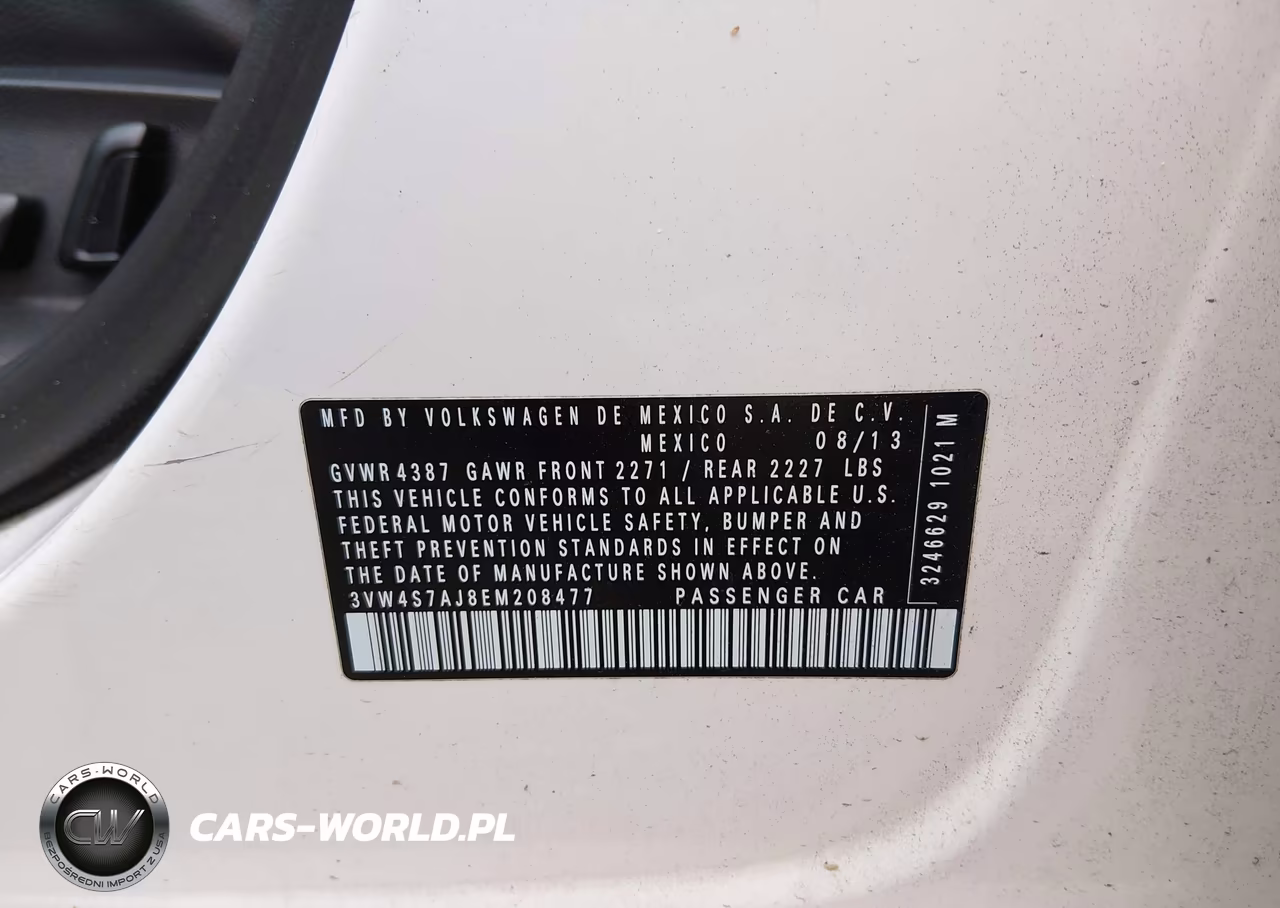 2014 Volkswagen Jetta Gli Autobahn W-Nav VIN:3VW4S7AJ8EM208477 - 9