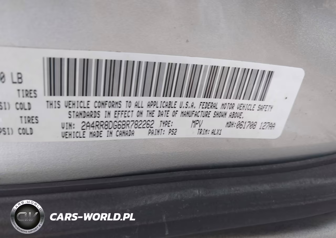 2011 Chrysler Town & Country Touring-L VIN:2A4RR8DG6BR782262 - 9