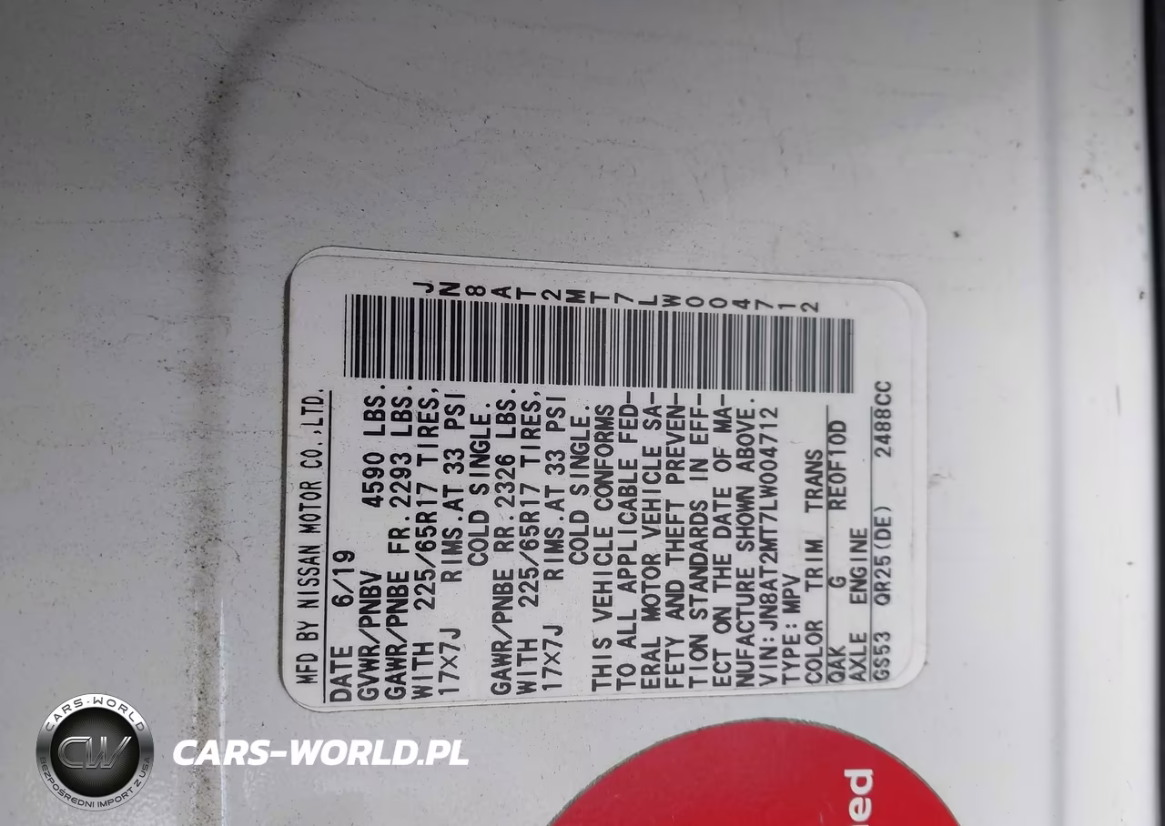 2020 Nissan Rogue Sv Fwd VIN:JN8AT2MT7LW004712 - 9