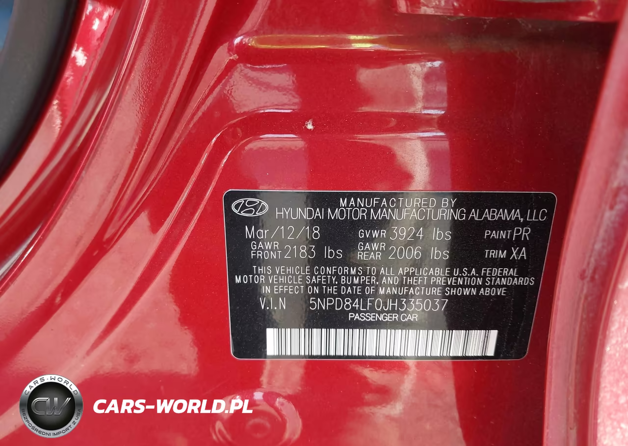 2018 Hyundai Elantra Sel VIN:5NPD84LF0JH335037 - 9