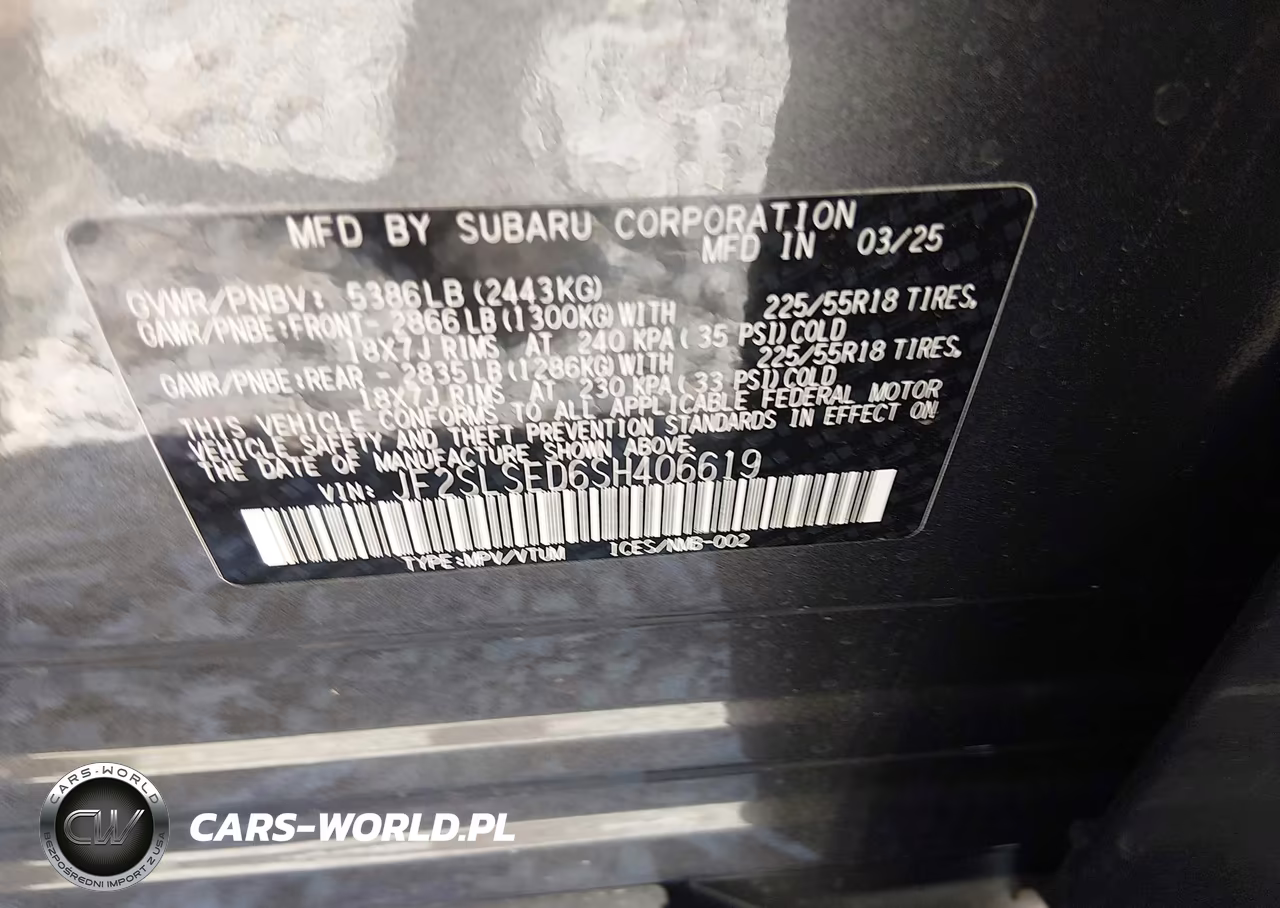 2025 Subaru Forester Premium Hybrid VIN:JF2SLSED6SH406619 - 9