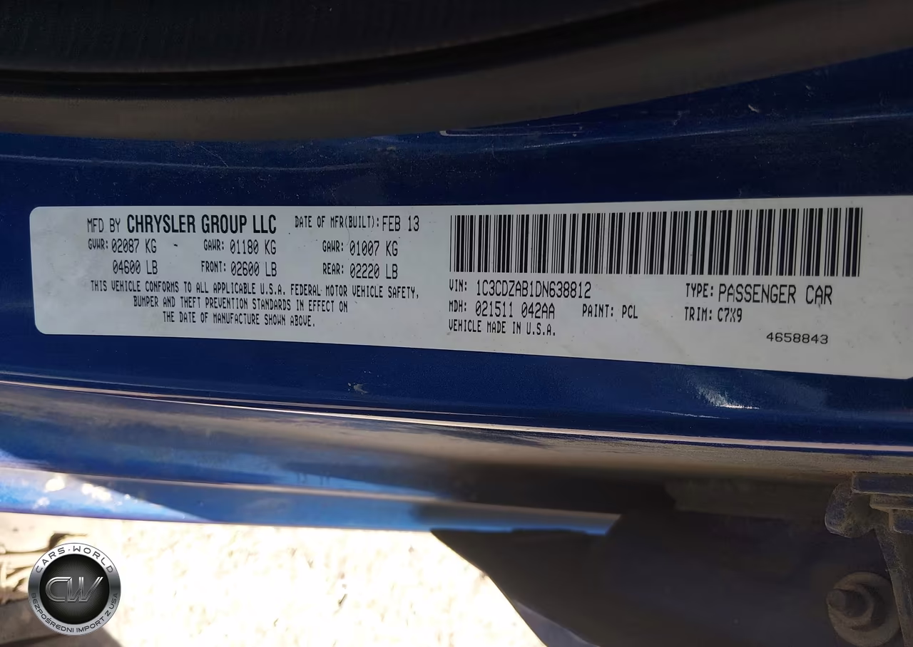 2013 Dodge Avenger Se VIN:1C3CDZAB1DN638812 - 9