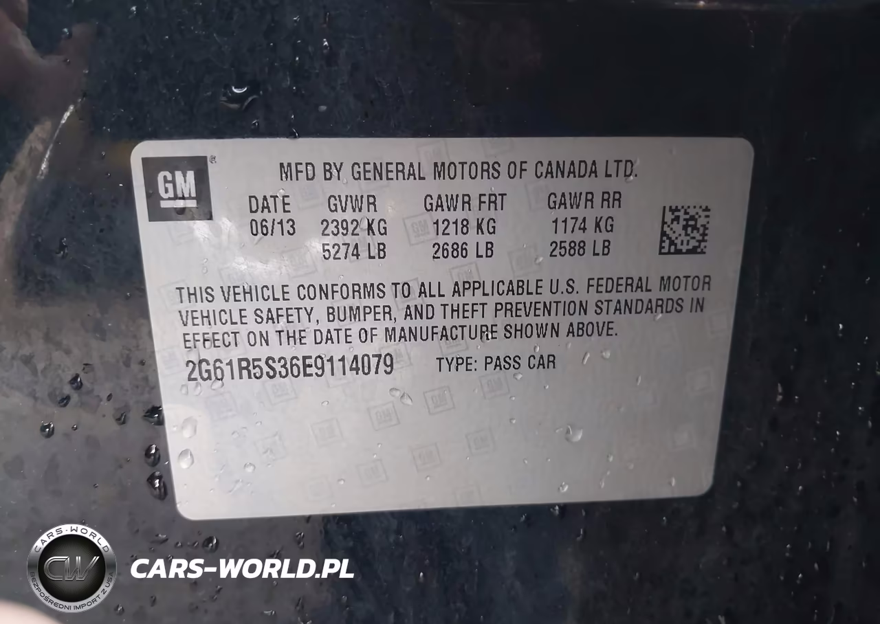 2014 Cadillac Xts Premium VIN:2G61R5S36E9114079 - 9