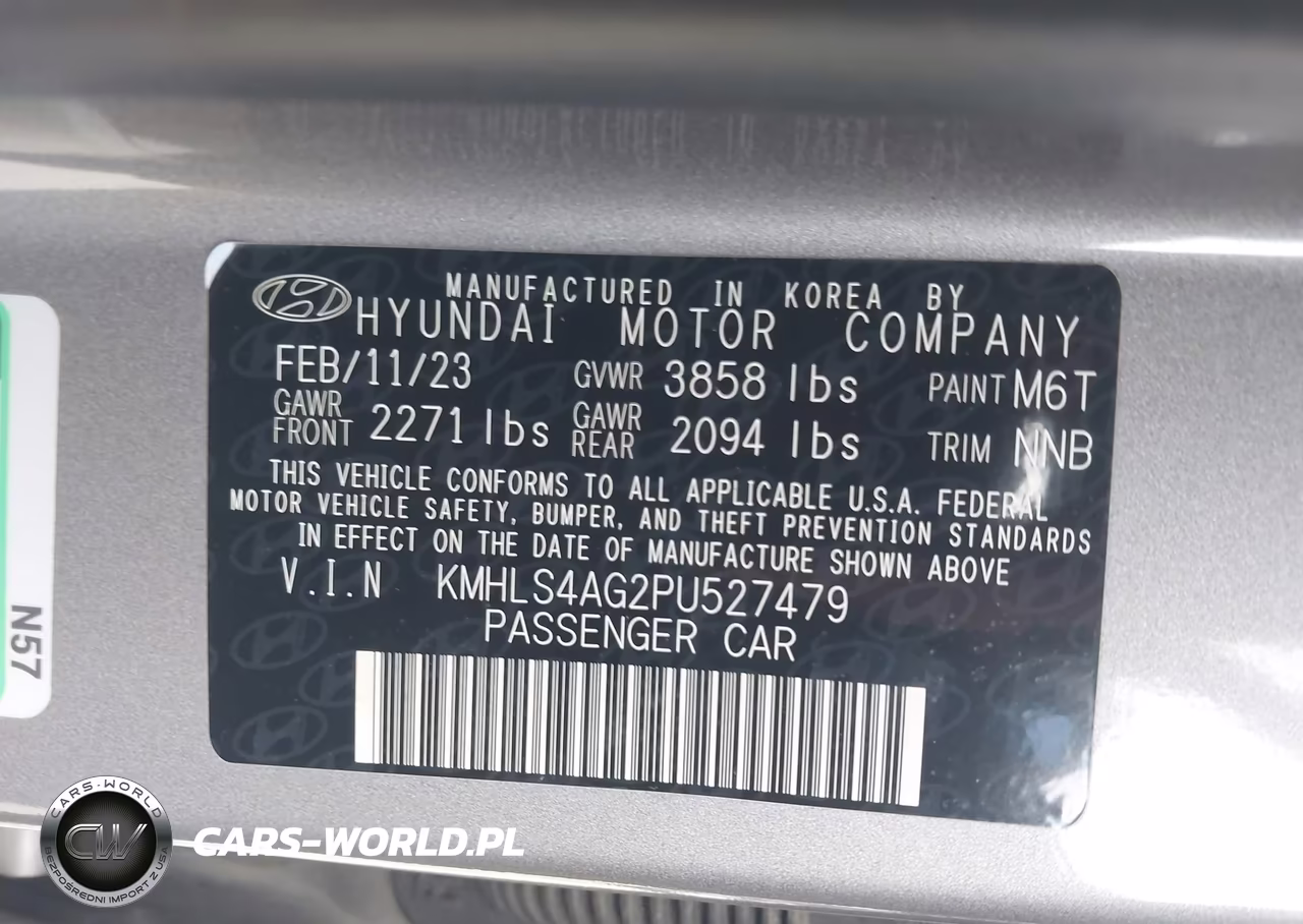 2023 Hyundai Elantra Sel VIN:KMHLS4AG2PU527479 - 9