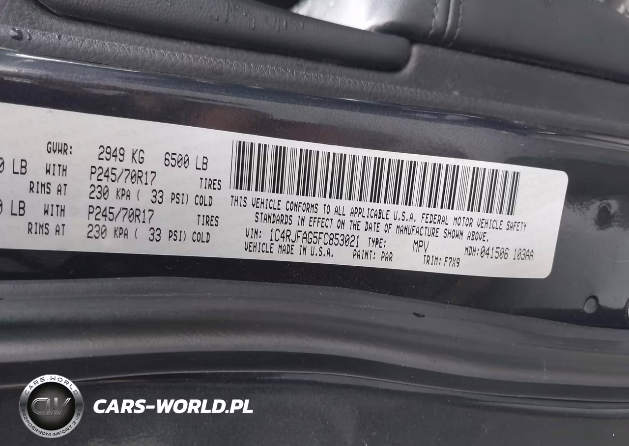 2015 Jeep Grand Cherokee Laredo VIN:1C4RJFAG5FC853021 - 9