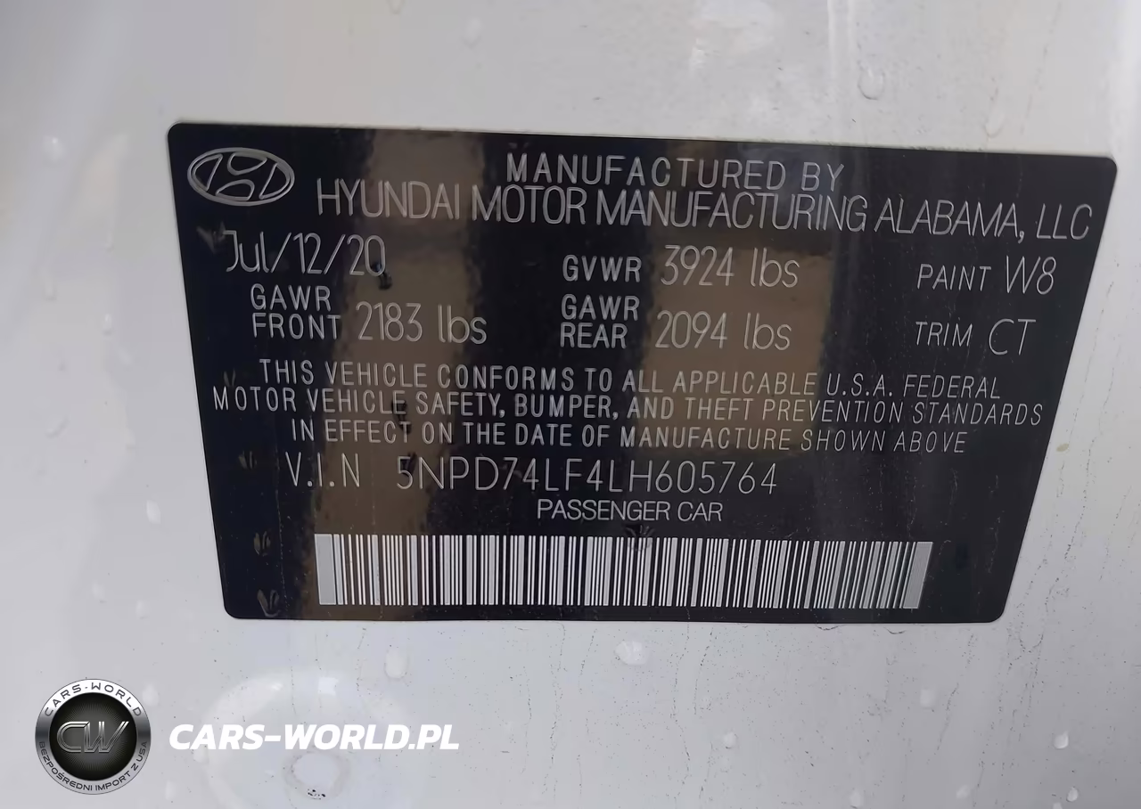 2020 Hyundai Elantra Se VIN:5NPD74LF4LH605764 - 9