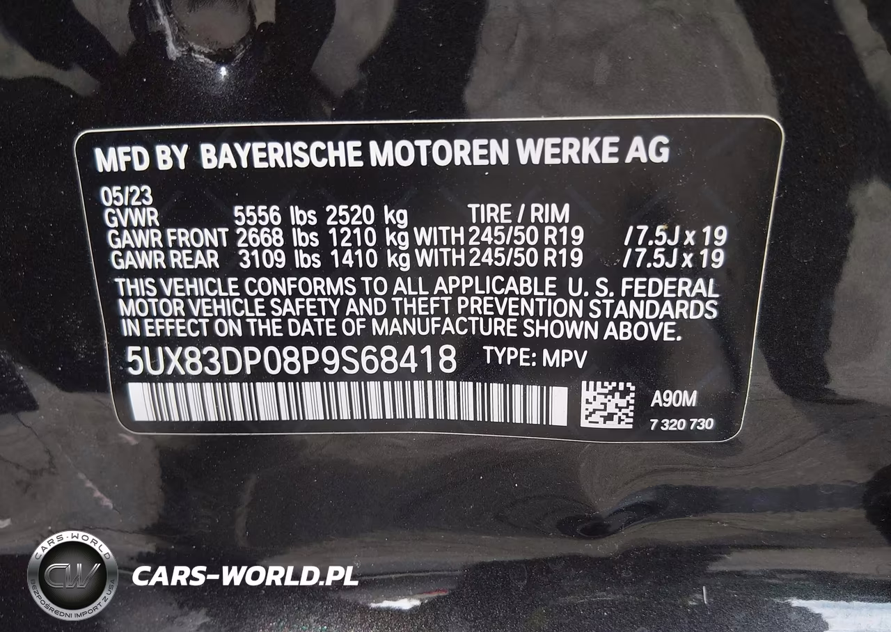 2023 BMW X3 M40I VIN:5UX83DP08P9S68418 - 9
