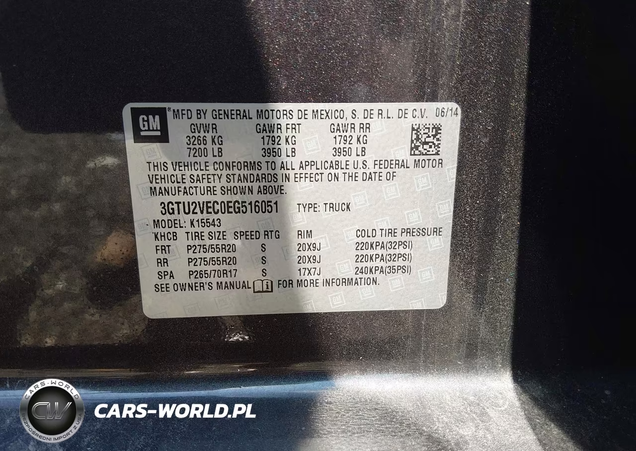 2014 GMC Sierra 1500 Slt VIN:3GTU2VEC0EG516051 - 9
