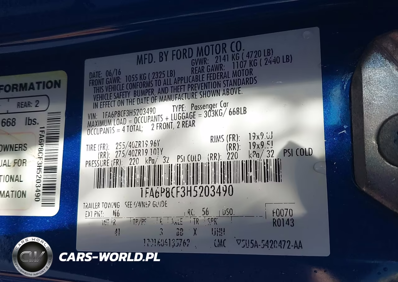 2017 Ford Mustang Gt Premium VIN:1FA6P8CF3H5203490 - 9