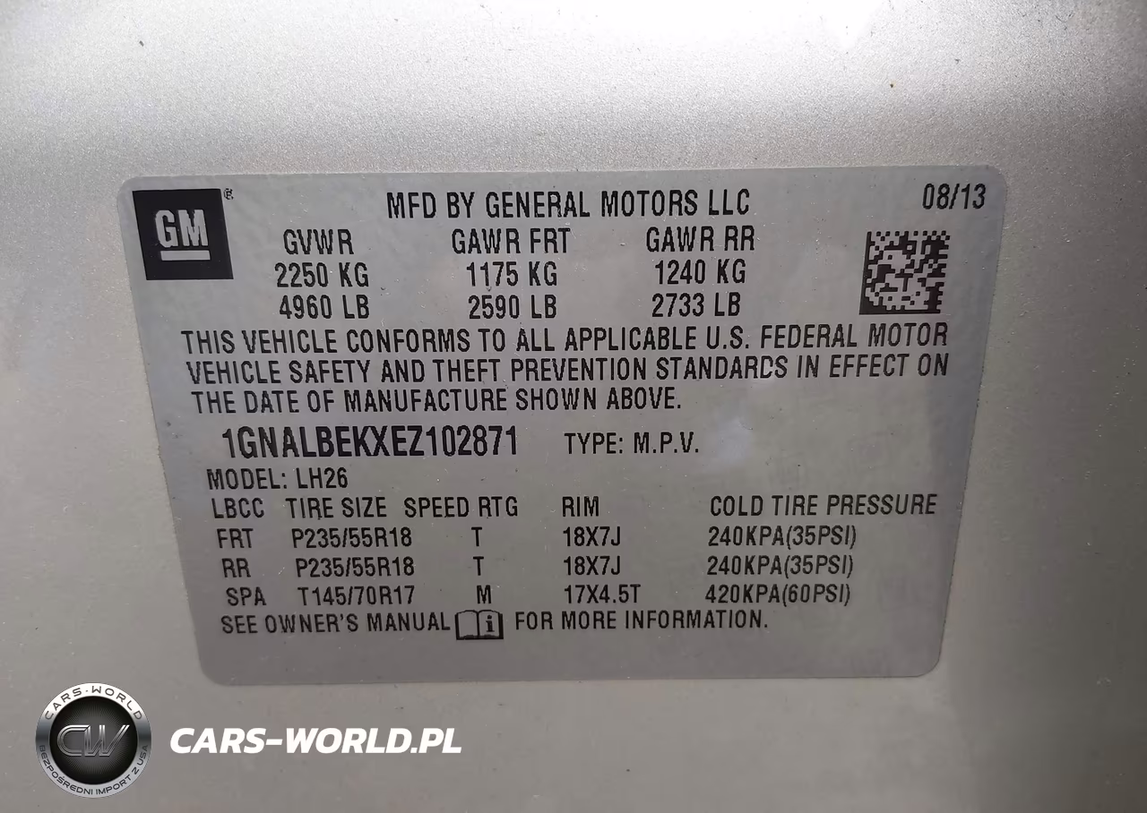 2014 Chevrolet Equinox 1Lt VIN:1GNALBEKXEZ102871 - 9