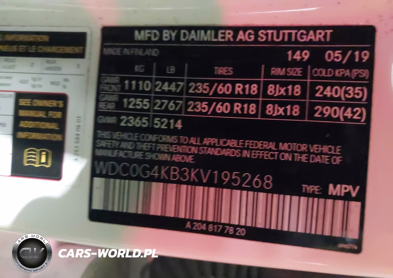 2019 Mercedes-Benz Glc 300 4Matic VIN:WDC0G4KB3KV195268 - 9