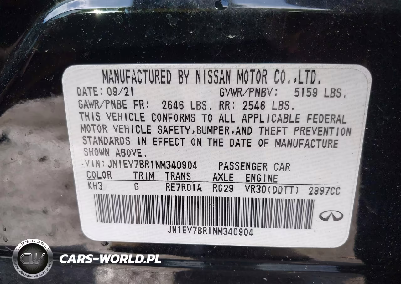 2022 Infiniti Q50 Luxe Awd VIN:JN1EV7BR1NM340904 - 9