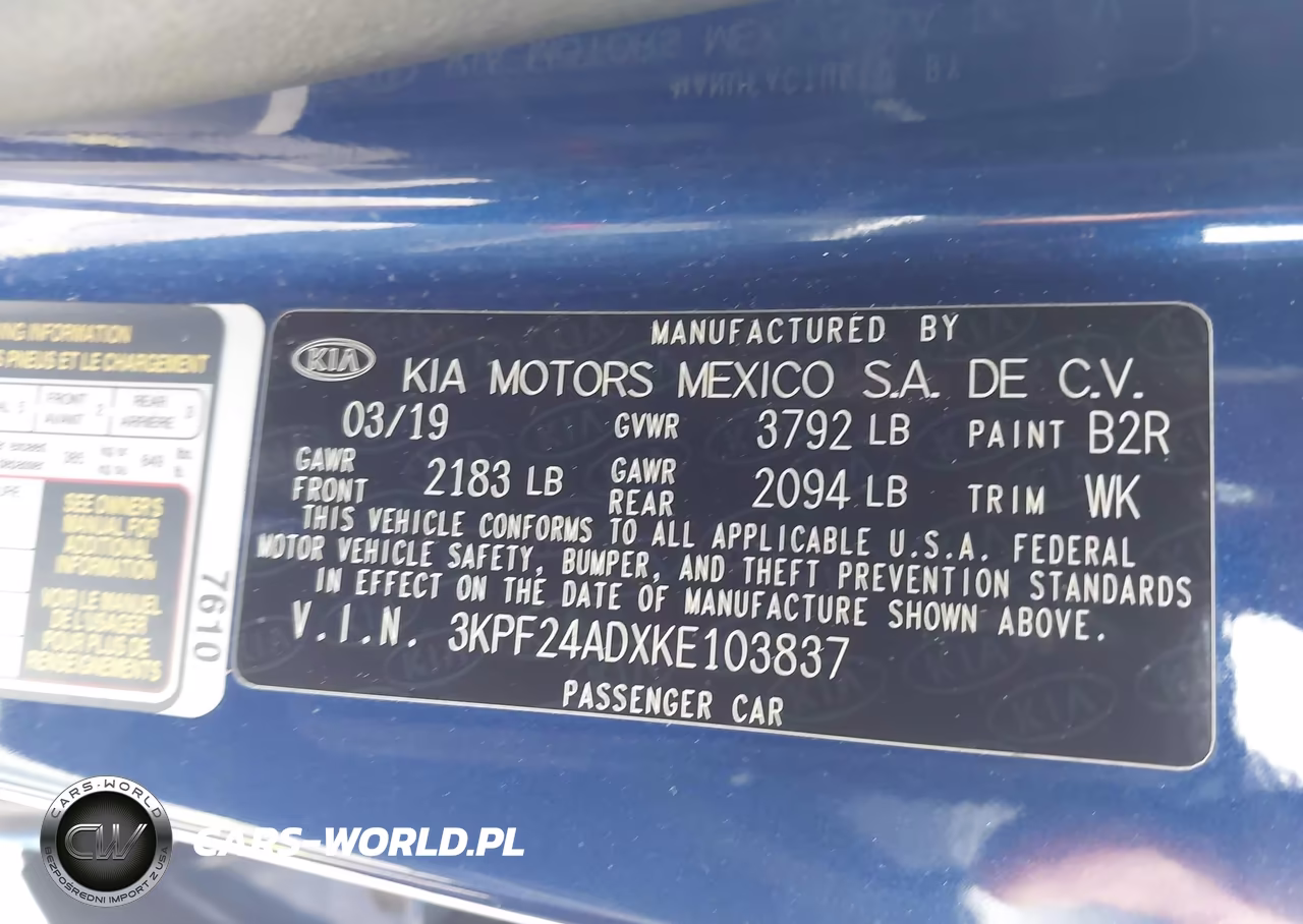 2019 Kia Forte Lxs VIN:3KPF24ADXKE103837 - 9