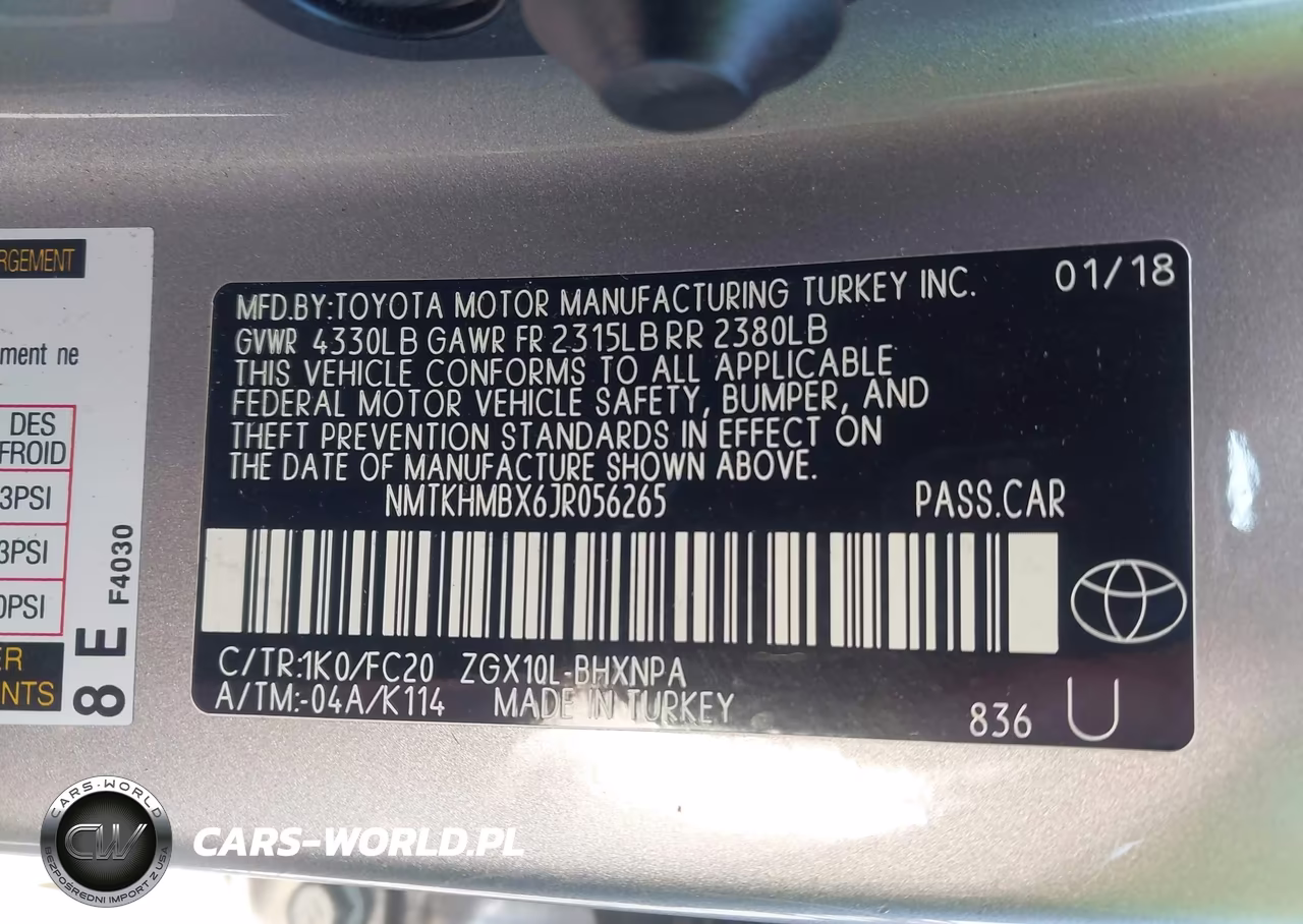 2018 Toyota C-Hr Xle Premium VIN:NMTKHMBX6JR056265 - 9