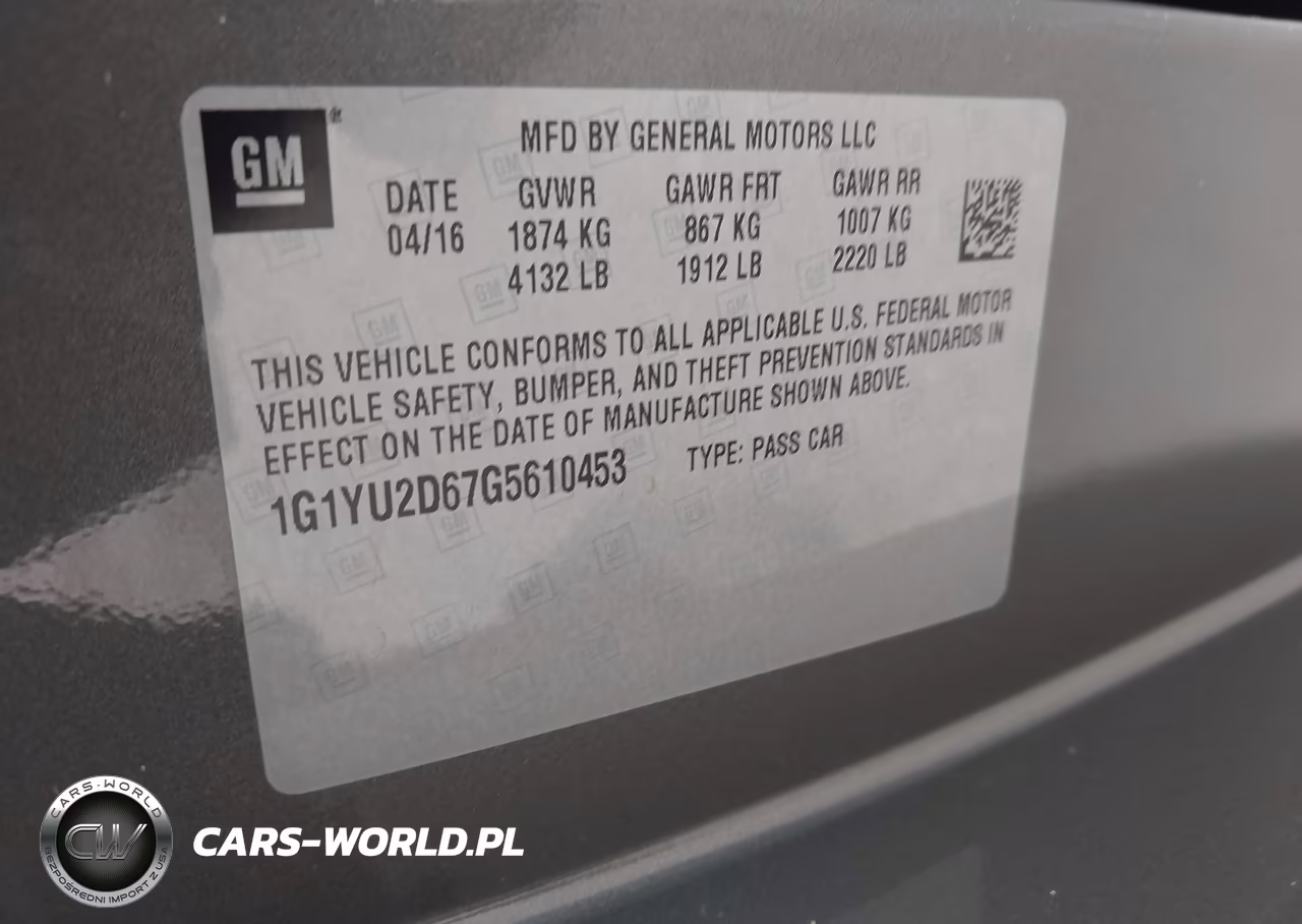 2016 Chevrolet Corvette Z06 VIN:1G1YU2D67G5610453 - 9