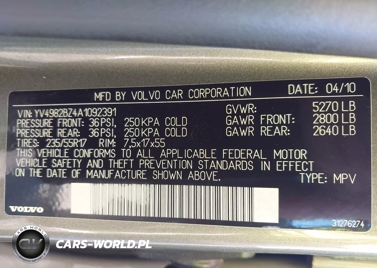 2010 Volvo Xc70 3.2 VIN:YV4982BZ4A1092391 - 9