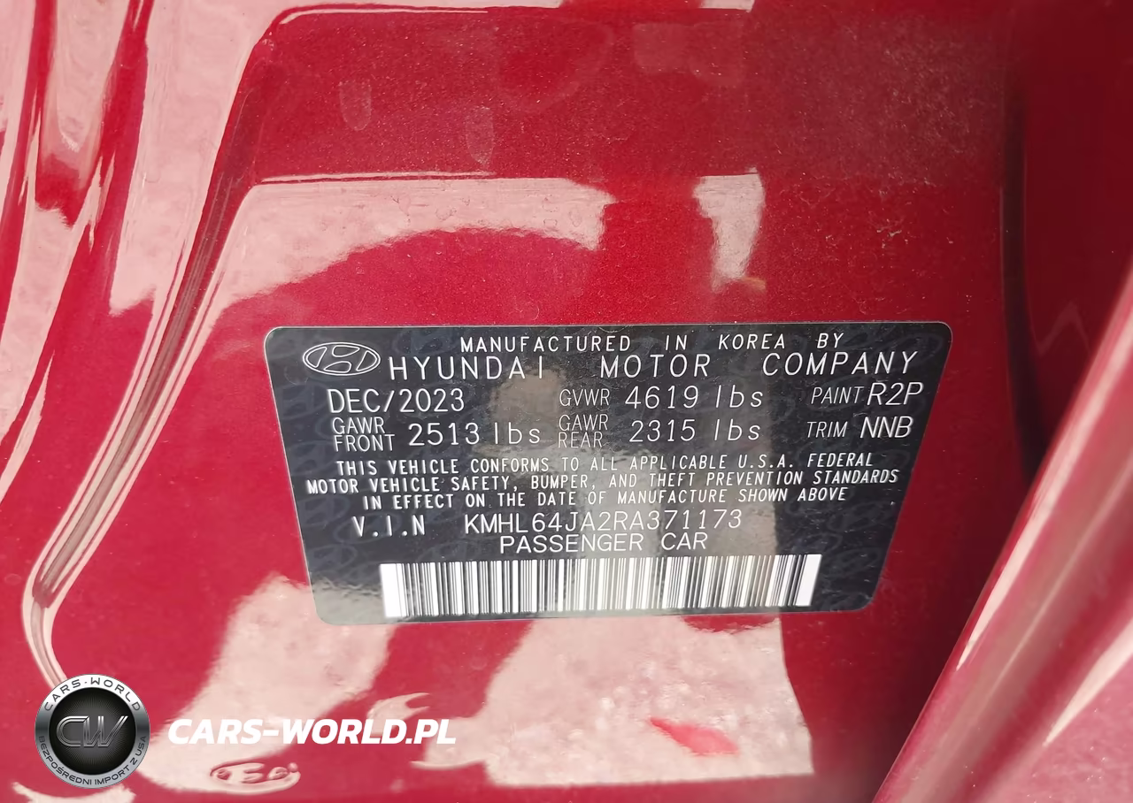 2024 Hyundai Sonata Sel VIN:KMHL64JA2RA371173 - 9