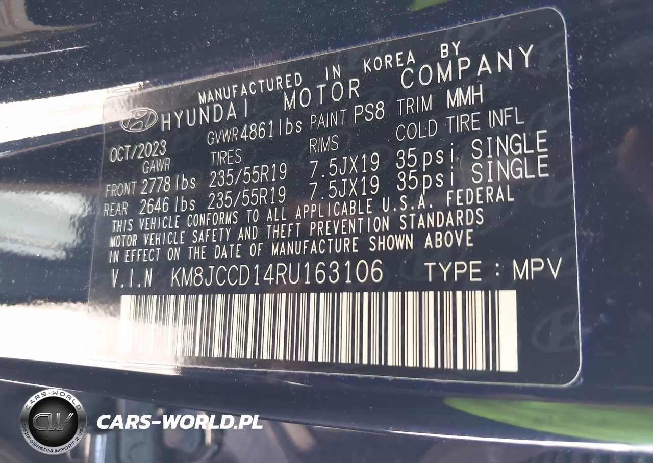 2024 Hyundai Tucson Hybrid Sel Convenience VIN:KM8JCCD14RU163106 - 9