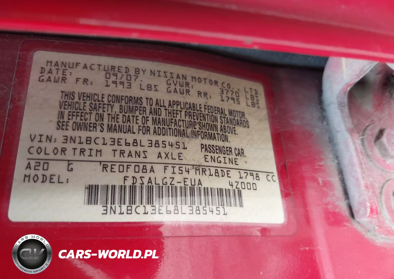 2008 Nissan Versa 1.8 Sl VIN:3N1BC13E68L385451 - 9