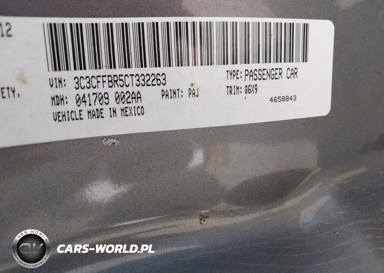 2012 Fiat 500 Sport VIN:3C3CFFBR5CT332263 - 9