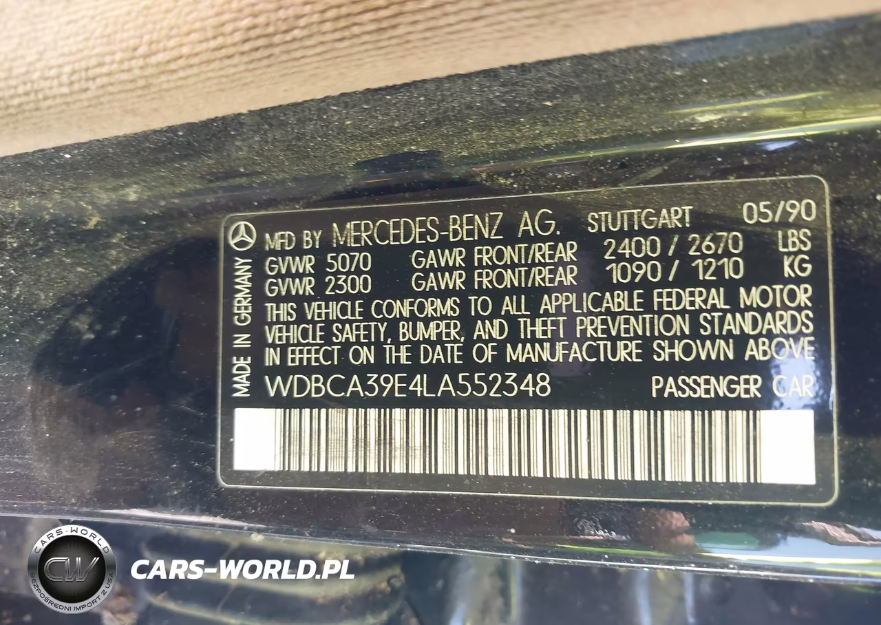 1990 Mercedes-Benz 560 Sel VIN:WDBCA39E4LA552348 - 9
