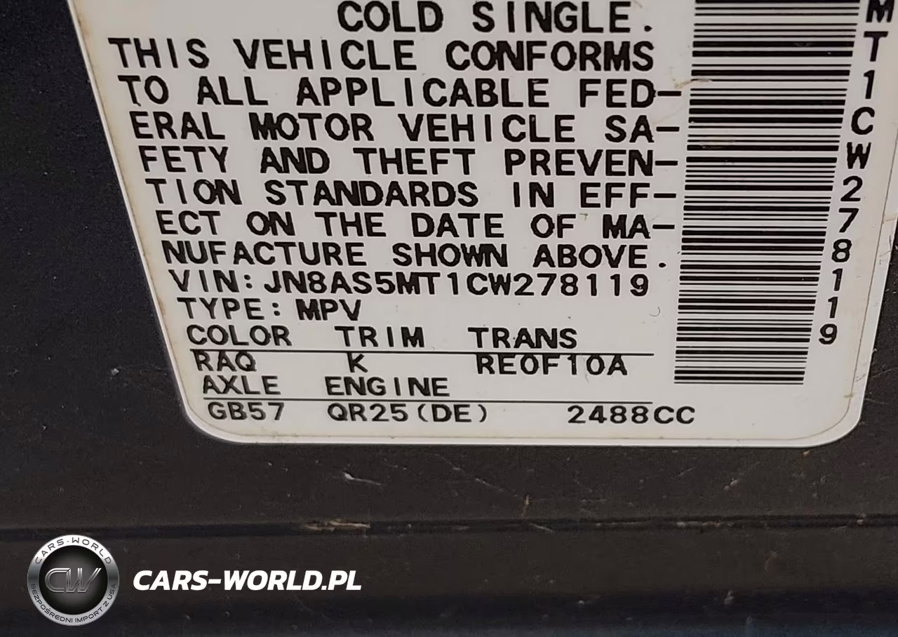 2012 Nissan Rogue S VIN:JN8AS5MT1CW278119 - 9