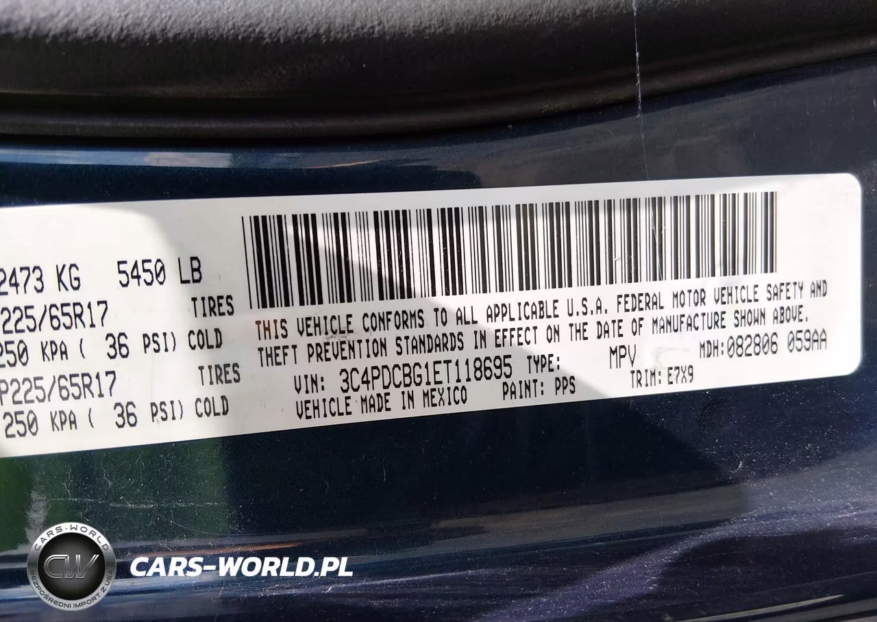 2014 Dodge Journey Sxt VIN:3C4PDCBG1ET118695 - 9