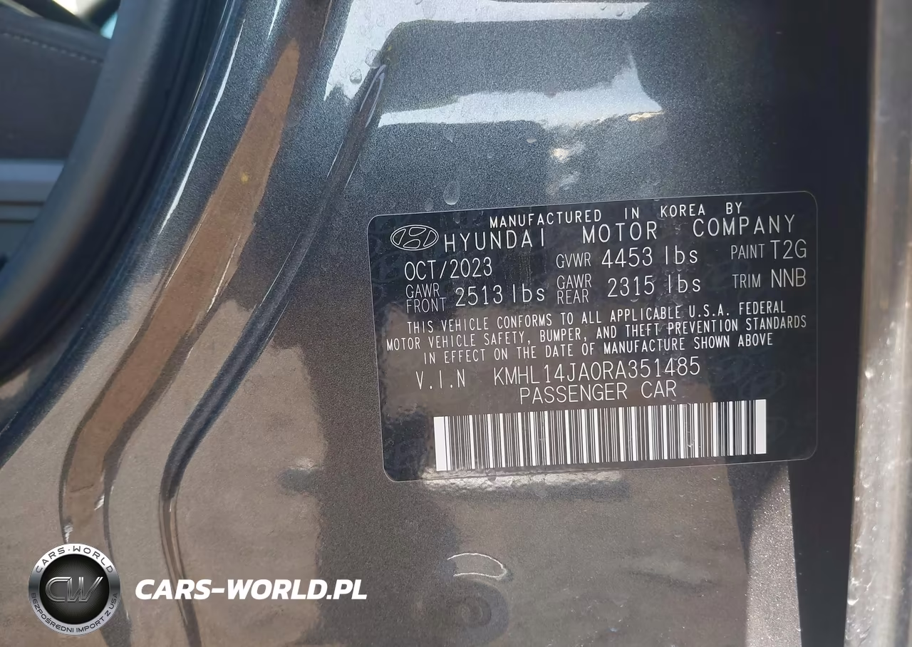 2024 Hyundai Sonata Sel VIN:KMHL14JA0RA351485 - 9