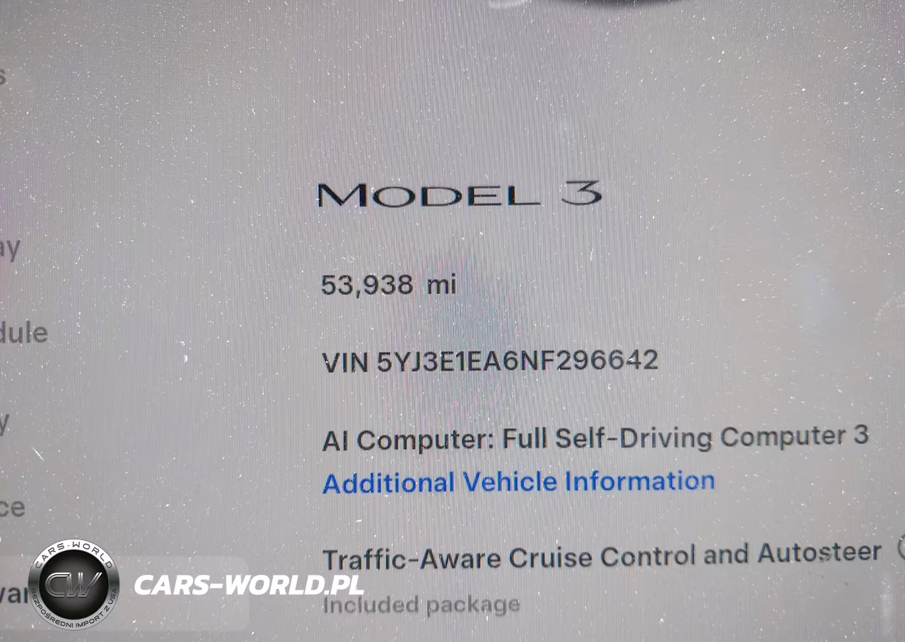 2022 Tesla Model 3 Rear-Wheel Drive VIN:5YJ3E1EA6NF296642 - 15